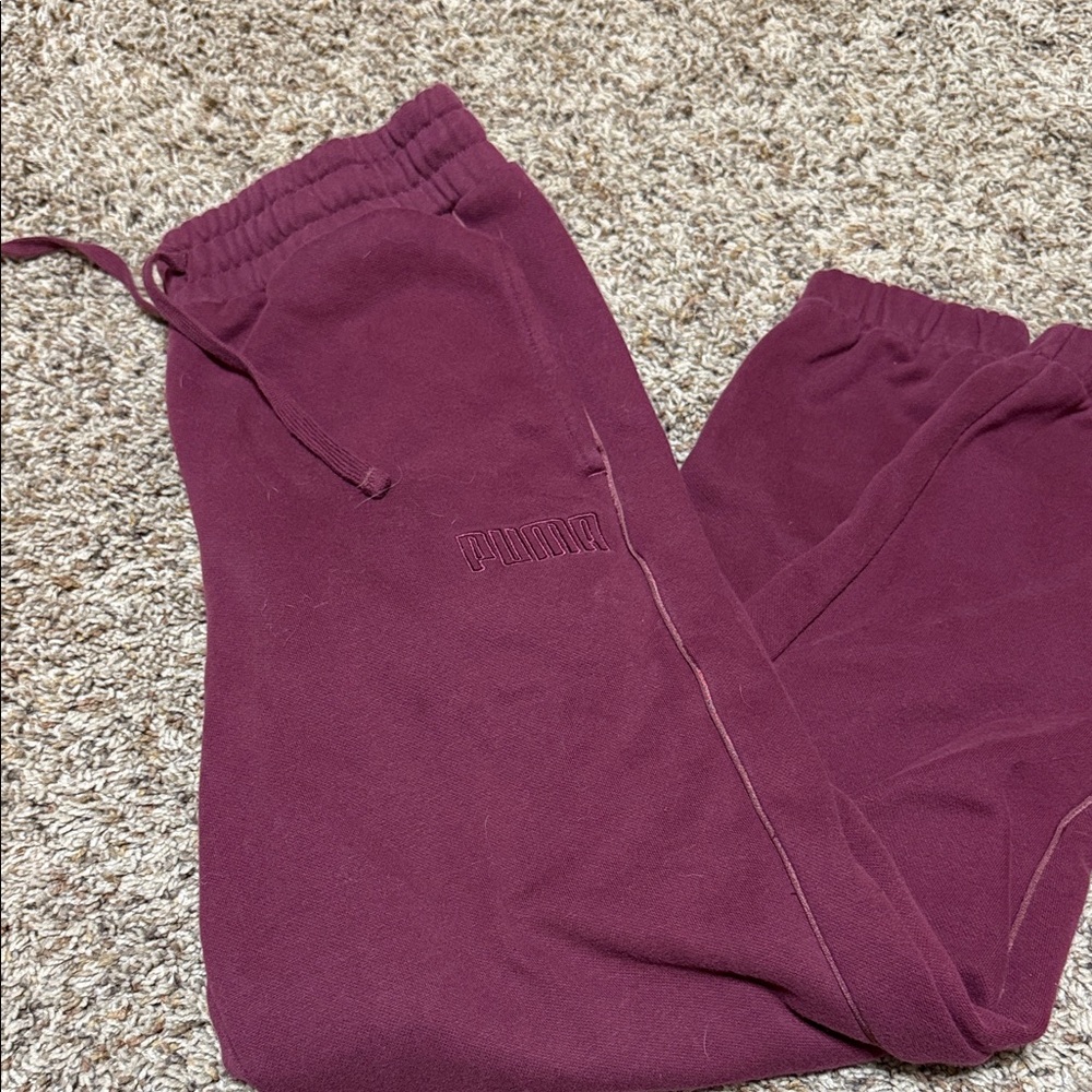 PUMA Kids' Maroon Jogger Pants